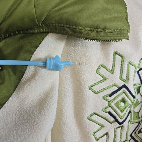 Womens Covington Removable Hood Puffer Jacket M Coat Avocado Green Winter Warm - Picture 16 of 16